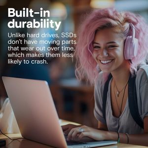 Unidad de Estado Sólido Interna <span class=keywords><strong>Crucial</strong></span> <span class=keywords><strong>BX500</strong></span> de 1 TB y 2,5 Pulgadas, SATA, Caché de 256 MB, CT1000BX500SSD1, Negra - Product Image 2
