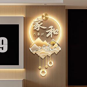 Décoration artistique, lampe LED en acrylique, peinture d'animaux, nature morte, impression UV, décoration murale en porcelaine cristalline - Product Image 1