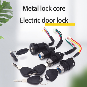 Motorfiets Waterdichte Kleine 4-<span class=keywords><strong>Line</strong></span> Elektrische Deur Slot Elektrische Voertuig Schakelaar Sleutel - Product Image 6