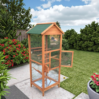 SDB005 Cage à oiseaux en bois massif écologique, grande volière moderne de luxe pour l'extérieur, Jaulas Para Pajaros, maison pour oiseaux