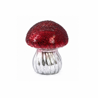 Sculpture de champignon en verre soufflé coloré sur mesure, style mercure lumineux, pour boutique, bureau ou décoration artistique