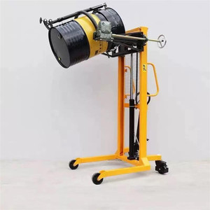 Empileur manuel hydraulique pour fûts d'huile, transpalette basculant pour le transport et le remplissage de fûts en usine - Product Image 6