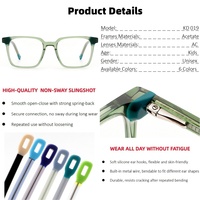 Prêt à expédier – Lunettes optiques carrées haut de gamme en acétate pour enfants – Montures de lunettes tendance pour enfants – Confortables pour un usage quotidien