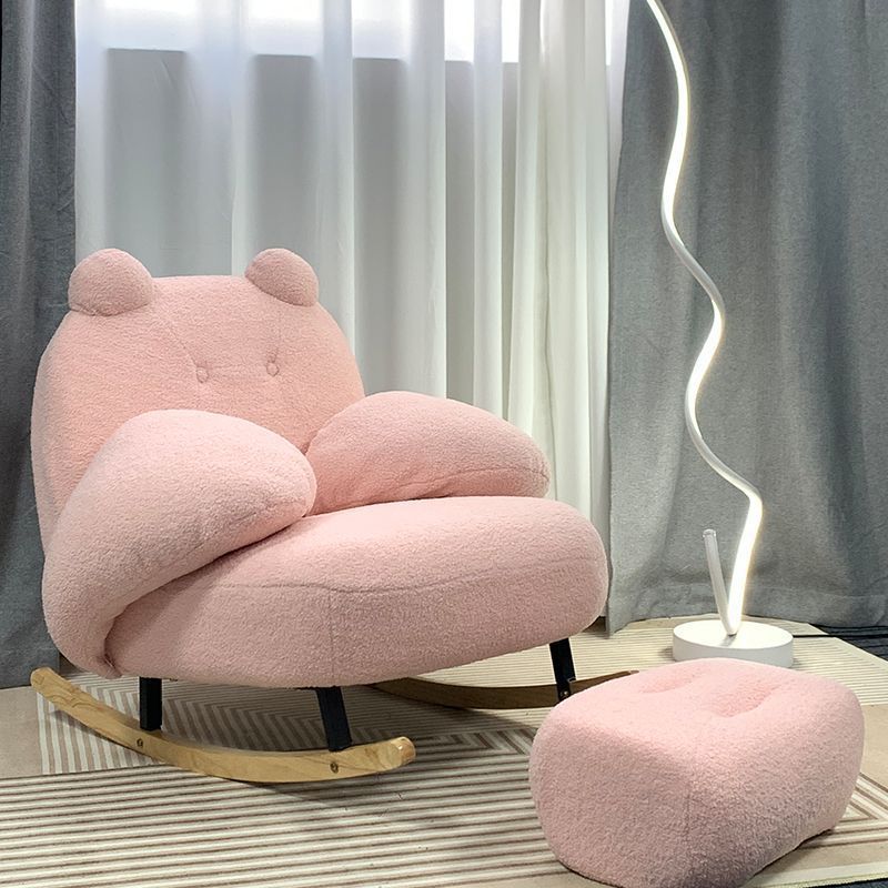 [Mecedora Big Bear] [Reposapiés - Rosa (Ajustable y Lavable)]