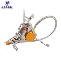 Accessoire de réchaud à gaz pliable ultraléger en acier inoxydable pour la randonnée et l'escalade en plein air