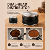 Kit Barista Personnalisé Kingze 4 Pièces : Pichet à Lait, Tamper, Distributeur, Stylo Latte Art – Ensemble d'Outils pour Café Expresso