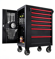 Chariot à outils mobile grande capacité vide avec roues pour garage domestique et organisation d'outils de bricolage