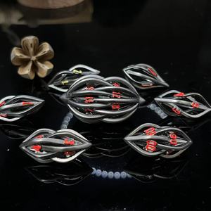 Arcanum Silver 7 piezas 3D impreso poliédrico RPG dados mazmorras y dragones Metal DND juego jugador conjunto diseño hueco - Product Image 4