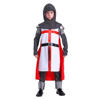 Vente en gros de robe Arthur Crown pour enfants Costume de cape King Show TV Polyester unisexe pour la fête de Noël