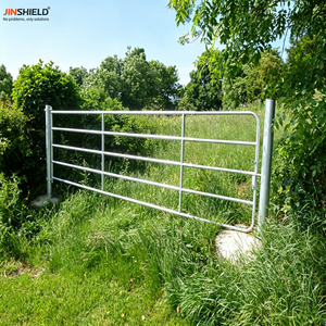 Portail de ferme en acier à 5 rails pour entrées de pâturages et routes rurales - Product Image 4