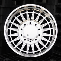 Jantes forgées DRW polies sur mesure 20X8.25 24X8.25 28X8.25 avec enjoliveur central flottant 10X225 8X210 8X180 pour GMC Sierra 3500HD