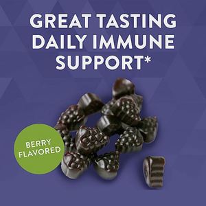 อาหารเสริมสมุนไพรเสริมภูมิคุ้มกันสำหรับผู้ใหญ่เอลเดอร์เบอร์รี่แซมบูคัสกัมมี่ลูกอมกับ Echinacea สังกะสีโปรไบโอติกวิตามินซี - Product Image 4