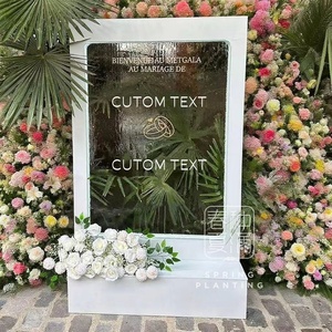 Fuente de cascada de fondo de boda con letrero de bienvenida de cascada personalizado LED para decoración de eventos de boda - Product Image 2