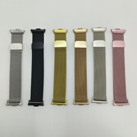 Bracelet de montre magnétique en acier inoxydable milanais pour femmes et filles, compatible avec Mi 9 8 Pro et Redmi Watch 5 4