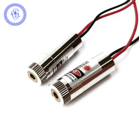 Boîtier en aluminium, Module de diodes Laser 650nm 5V 5mW point rouge 3000mm