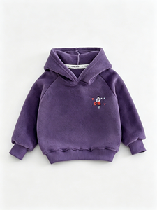 Pull à capuche en laine pour l'automne et l'hiver, haut chaud <span class=keywords><strong>double</strong></span> face pour garçons, filles, enfants, nourrissons, haut à capuche de sport pour enfants - Product Image 5