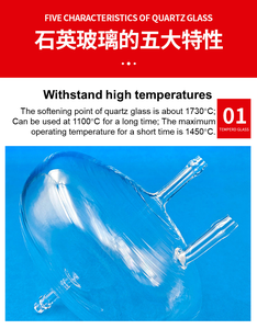 Crisol cuadrado de cuarzo transparente de alta pureza con mango para uso en laboratorios industriales - Product Image 2