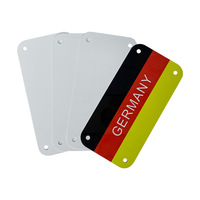 Feuilles de sublimation brillantes, vitre photo en aluminium, taille personnalisée, blanc, logo pour impression, vente en gros, pièces