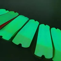 Alpha Salmon Trolling Flasher Board - Luminous Chrome Plated 8in 11in Diving Terminal Tackle pour la pêche en eau douce salée
