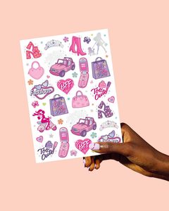 Bachelorette Kids Temporary Tattoo <strong>Stickers</strong> Waterproof Designs for Face Printed for Western Party Theme - Product Image 5