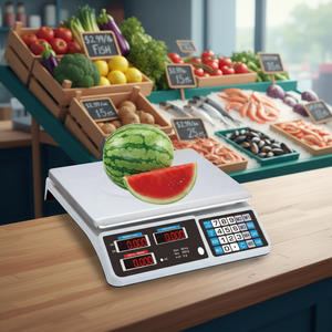 Max. Balance Commerciale Électronique Numérique avec Capacité de Pesée de 88 lb/40 kg, Précision de 2 g, ABS + Acier Inoxydable, Certifiée <span class=keywords><strong>CE</strong></span> pour les Aliments - Product Image 3
