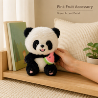 Peluche Panda Douce 25cm Remplie de Coton PP, Cadeau d'Anniversaire Mignon pour Filles