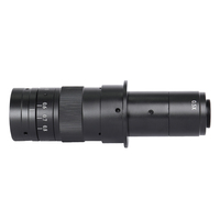 Objectif optique réglable SAQNTID avec zoom C-mount pour caméra industrielle, oculaire, loupe, objectif de microscope