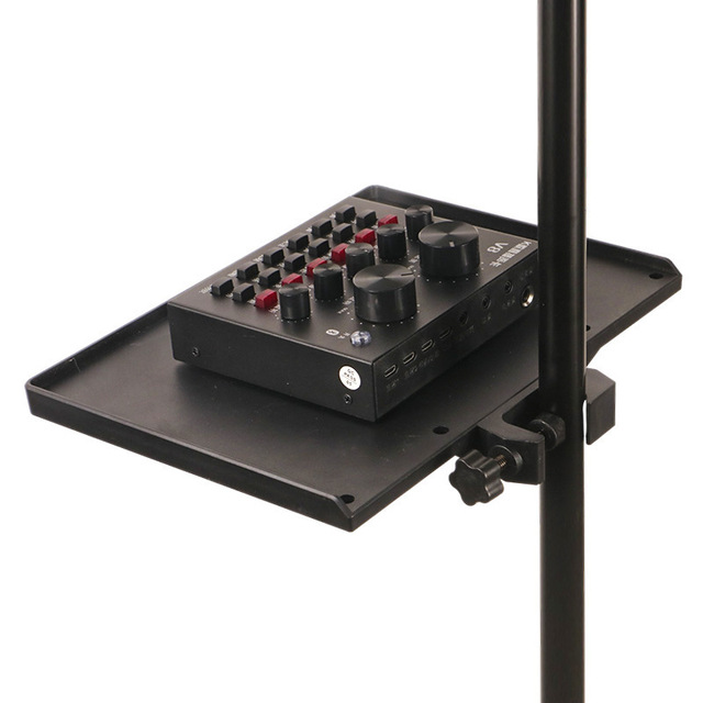 Hot ABS Phone and Clamp Microphone Stand Tray Accessories Parts for Live Sound Card