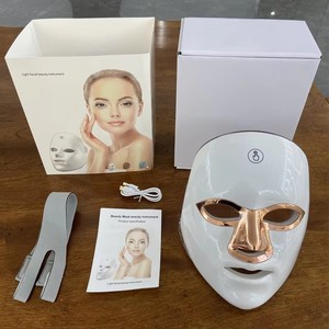 <span class=keywords><strong>Masque</strong></span> <span class=keywords><strong>de</strong></span> beauté LED NQK Photon, thérapie par lumière 7 couleurs, <span class=keywords><strong>masque</strong></span> facial portable en ABS, utilisation à domicile, appareil <span class=keywords><strong>de</strong></span> beauté, spa, salon, OEM, ODM, vente en gros - Product Image 2