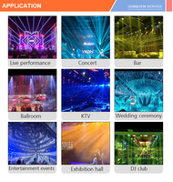 Dj Led Party Lights 6 Lentilles Dmx Laser Stage Club Lumière Rgb Faisceau Projecteur Disco Laser cube Sharpy Effets de Lumière Pour Night Bar
