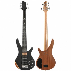 Bajo de 5 Cuerdas con Cuerpo de Arce y Caoba - Pastillas Activas Dobles Humbucker para Interpretación Profesional - Product Image 2