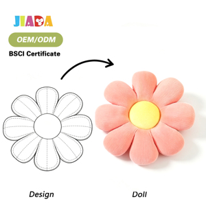 Cuscino Peluche a Forma di Girasole OEM ODM con Imbottitura in Cotone PP, Lavabile, Regalo di San Valentino per Ragazze - Product Image 1