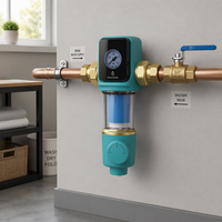 Système de filtration d'eau autonettoyant pour toute la maison BRISKSPRING, préfiltre à sédiments à lavage manuel, filtration 40-300 microns, 5 T/H