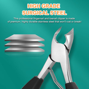 Offre Spéciale poignée lourde bord plat podiatre orteil coupe-ongles outils de pédicure Super pointu épais <span class=keywords><strong>incarné</strong></span> pince - Product Image 3