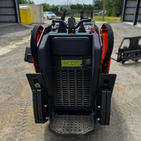 Mini-chargeuse compacte sur chenilles multifonctionnelle Derette V1000 de 1 tonne avec godet de manutention