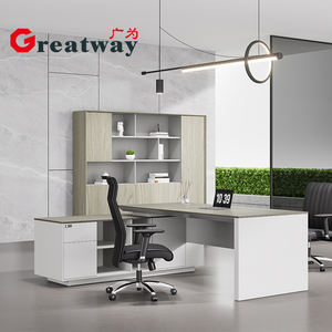 Escritorio ejecutivo de gama alta de diseño de Greatway, mesa de ordenador de Jefe de Oficina de lujo, director ejecutivo moderno ergonómico - Product Image 5
