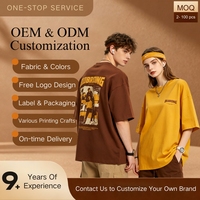 T-shirt imprimé en coton durable, coupe oversize, avec logo personnalisé pour la mode streetwear et les tenues décontractées, production en gros