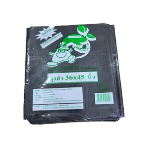 Mr. Clean Recycled Black Plastic Bag 92 x 115 CM Premium Plastic Bags HDPE from Thailand