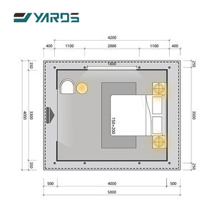 कारखाने के आउटडोर सस्ते वाटरप्रूफ लक्जरी छोटे कैनवास सफारी टेंट विला होटल में ग्लैम्पिंग लकड़ी के त्रिकोण छोटे प्रीफैब हाउस - Product Image 3