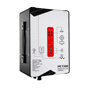 Générateur solaire LOXENY 1100W LiFePO4, système de stockage d'énergie extérieur, onduleur portable à onde sinusoïdale pure, charge solaire MPPT, charge rapide AC, 2kWh - Product Image 1