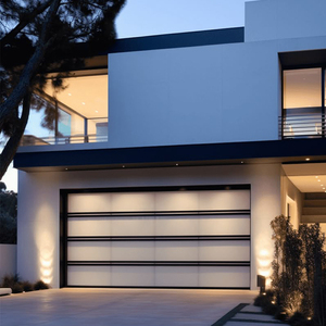 Porte de garage en verre à cadre fin OUNA Maximise la lumière et la vue Panneaux trempés automatiques pour les maisons architecturales modernes - Product Image 4