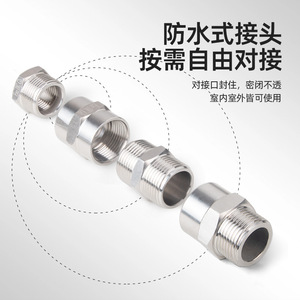Bgj <b>Waterproof</b> Connector G3/4 G1 Stainless Steel Threaded Pipe Fitting For Indoor Outdoor Use - Product Image 1