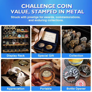 Moneda Conmemorativa Personalizada <span class=keywords><strong>de</strong></span> Aleación <span class=keywords><strong>de</strong></span> Zinc y Bronce, Precios <span class=keywords><strong>de</strong></span> Monedas Antiguas, Coleccionables Metálicos, Recuerdo, Moneda <span class=keywords><strong>de</strong></span> Desafío Plateada - Product Image 2