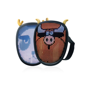 Máscara LED Programable por Bluetooth para Disfraces, Máscara Facial Completa LED para Halloween - Product Image 1