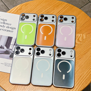เคสโทรศัพท์แม่เหล็กแบบเปลี่ยนเลนส์กล้องได้ รุ่น Original Converted สำหรับ iPhone 17 16 15 14 Pro Max Armor 2 in 1 พร้อมกระจกเลนส์ Candy AG ฝาหลัง - Product Image 1