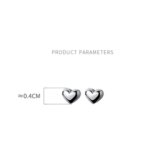 <span class=keywords><strong>Orecchini</strong></span> a Perno a Forma di Cuore Romantico in <span class=keywords><strong>Argento</strong></span> Sterling 925 per Donne, Gioielli Semplici e Dolci per Feste di Compleanno - Product Image 2