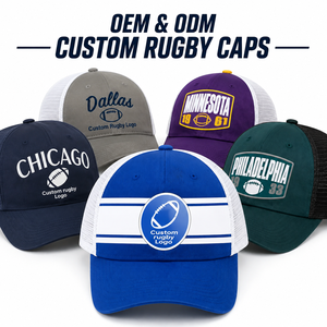 Casquettes de football américain personnalisées gratuites, casquette de baseball réglable, lot de 5 casquettes de sport, fabricant OEM & ODM, haute qualité, prix bas - Product Image 1