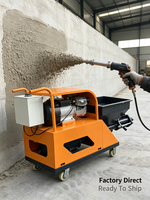 Pulvérisateur de mortier à vis facile à nettoyer pour le pulvérisation de mortier sec et humide dans la construction