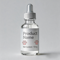 Étiquettes personnalisées en argent pour flacons PET - Autocollants adhésifs imperméables pour médicaments pour animaux de compagnie et emballages de petites bouteilles