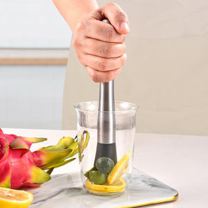 เครื่องบดน้ำแข็งสแตนเลสสำหรับคั้นมะนาว เครื่องมือบาร์ที่ทนทานสำหรับทำค็อกเทลและร้านชานม - Product Image 3